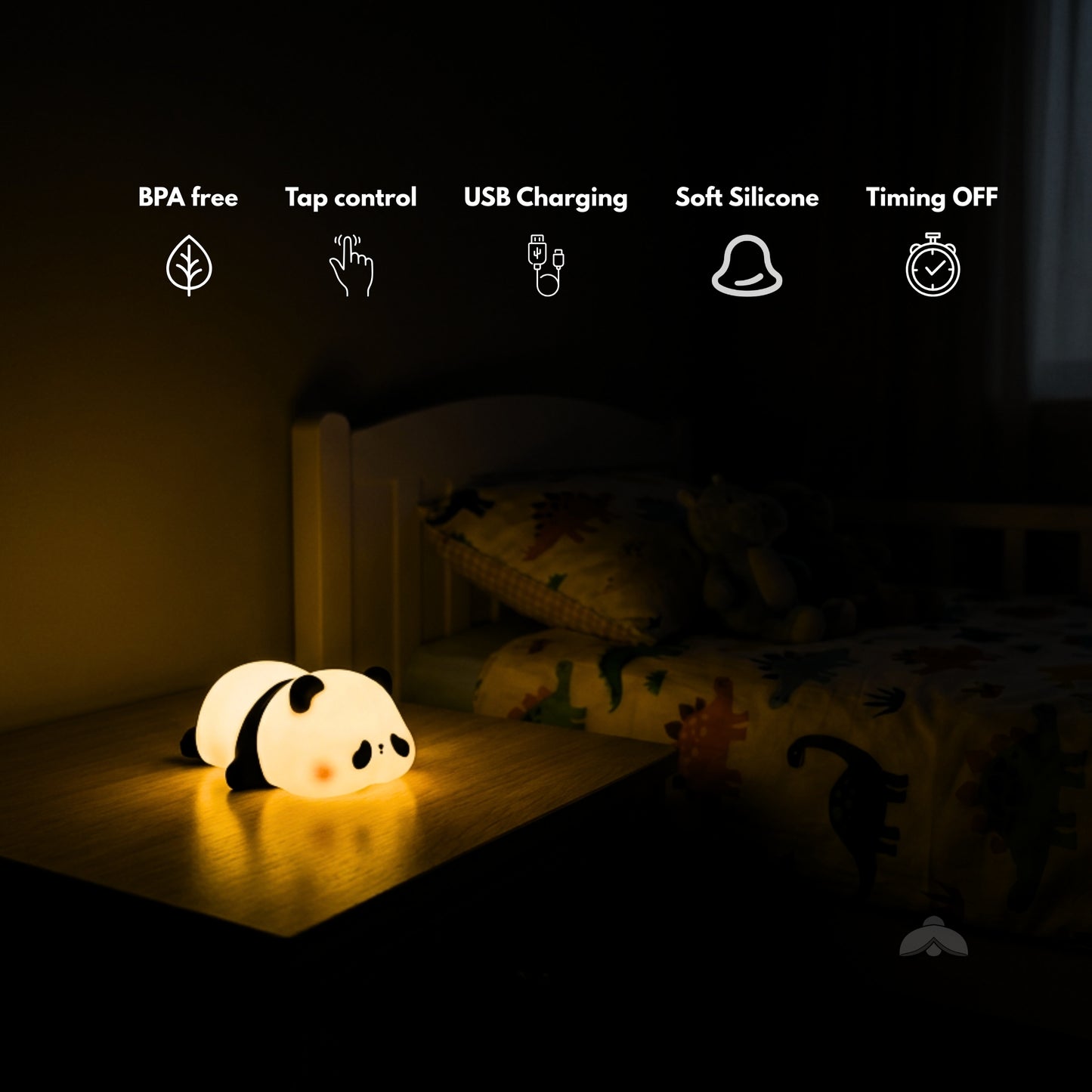Silicone Night Light — Panda