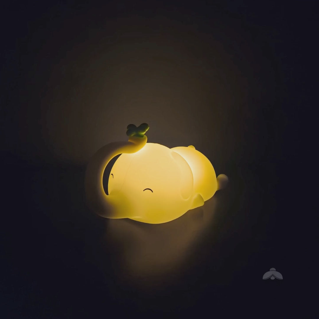 Load video: • Soft, warm ambient glow• Gentle on eyes at night• Rechargeable — no batteries• Simple one-touch operation